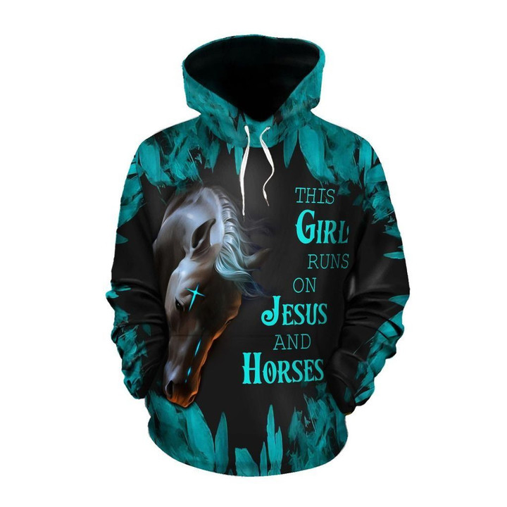AIO Pride - Jesus Horse Pullover Hoodie Or Legging