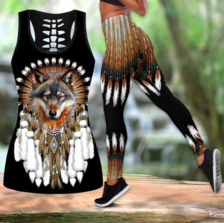 AIO Pride - Wolf Native Hollow Tank Top Or Legging