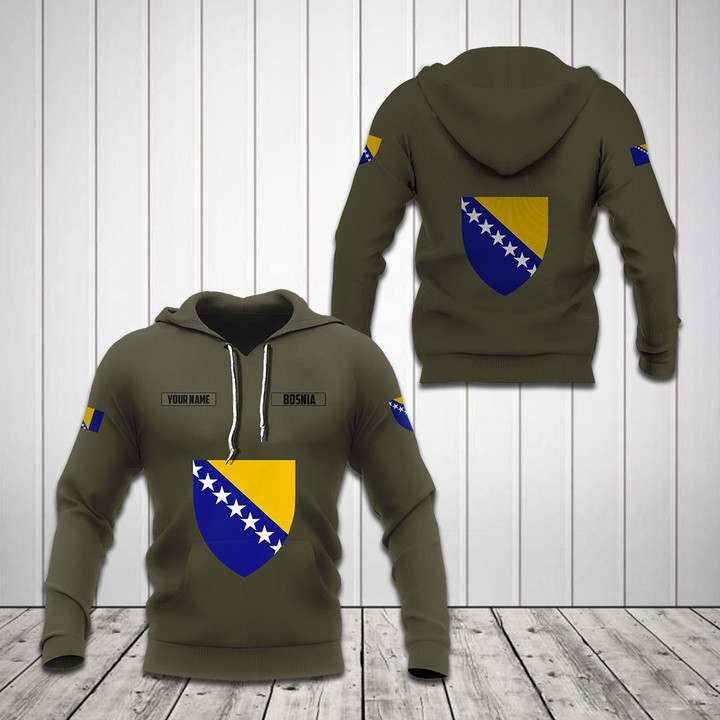 AIO Pride - Customize Bosnia Coat Of Arms Hoodies