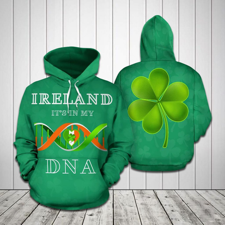 AIO Pride - Ireland It's In My DNA Shamrock Unisex Adult Hoodie