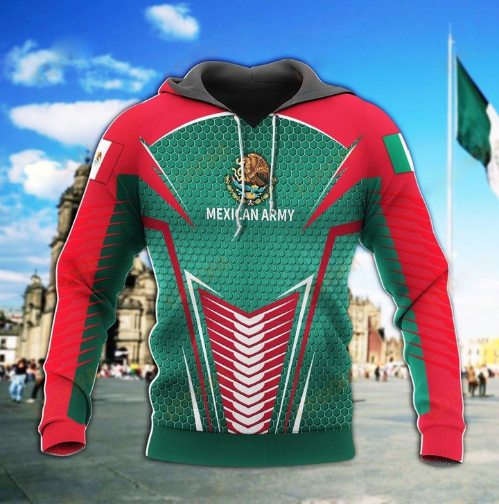 AIO Pride - Mexican Army Hexagon Style Unisex Adult Hoodies