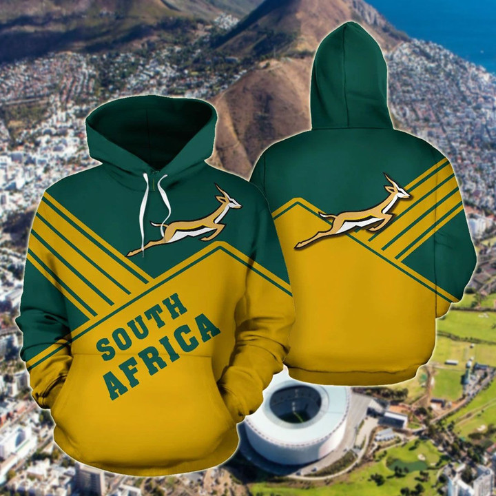 AIO Pride - South Africa Springbok - Mount Style Unisex Adult Hoodies