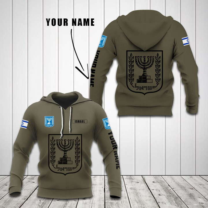AIO Pride - Customize Israel Coat Of Arms Hoodies