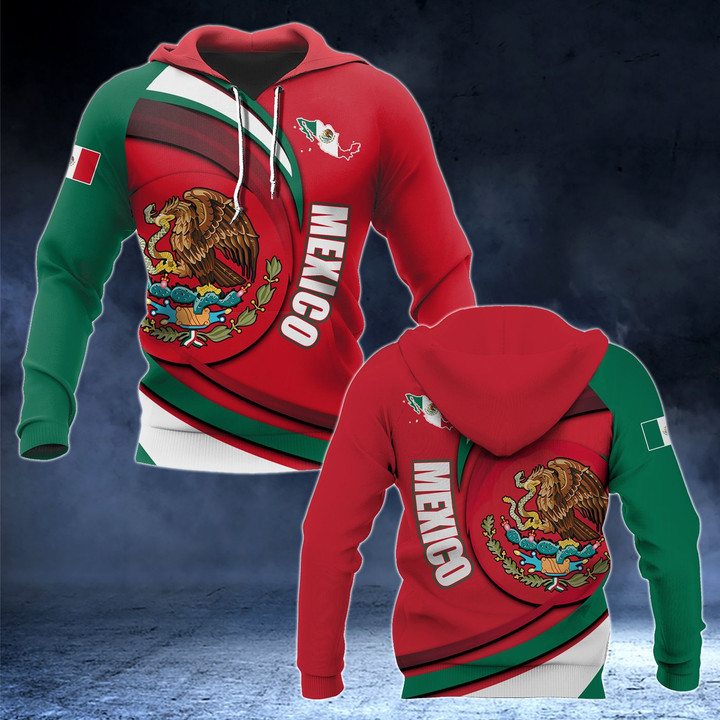 AIO Pride - Mexico Coat Of Arms Pround Coat Of Arms Unisex Adult Hoodies