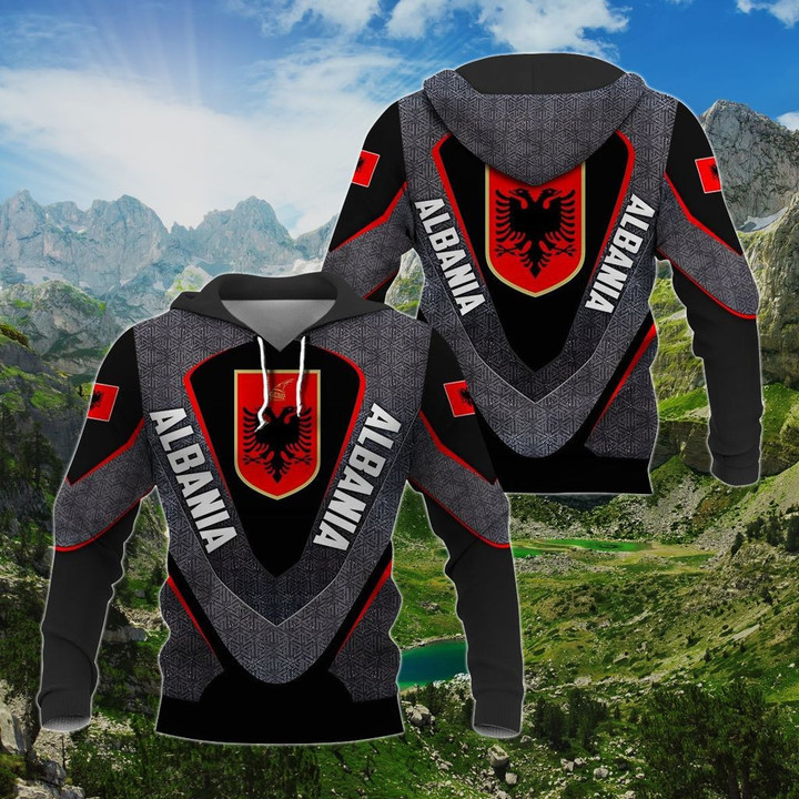 AIO Pride - Albania Coat Of Arms 3D Armor Unisex Adult Shirts