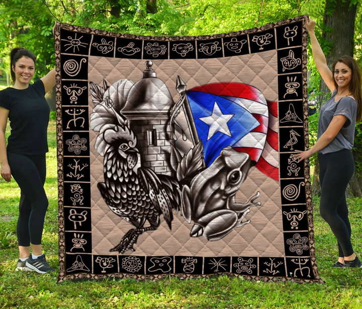 AIO Pride - Puerto Rico Taino Coqui Premium Quilt