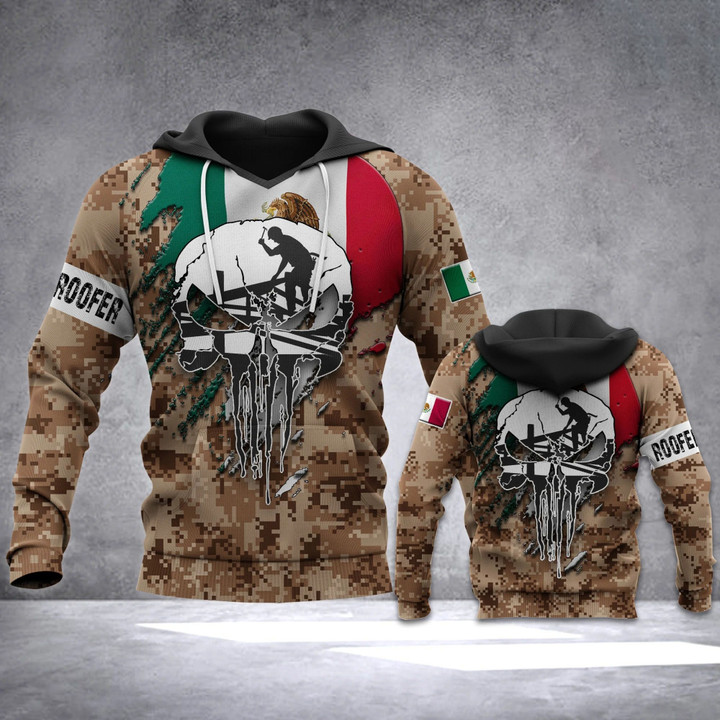 AIO Pride - Mexican Roofer Flag Unisex Adult Hoodies