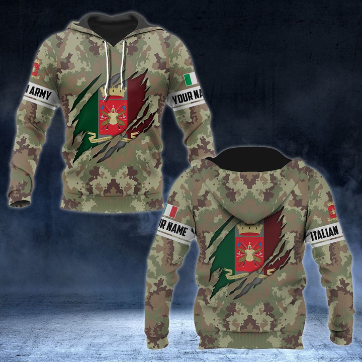 AIO Pride - Customize Italian Army Camo Unisex Adult Hoodies