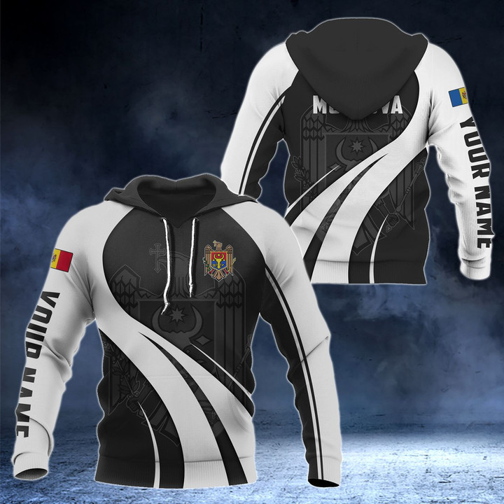 AIO Pride - Customize Moldova Coat Of Arms Special Form 3D Unisex Adult Hoodies