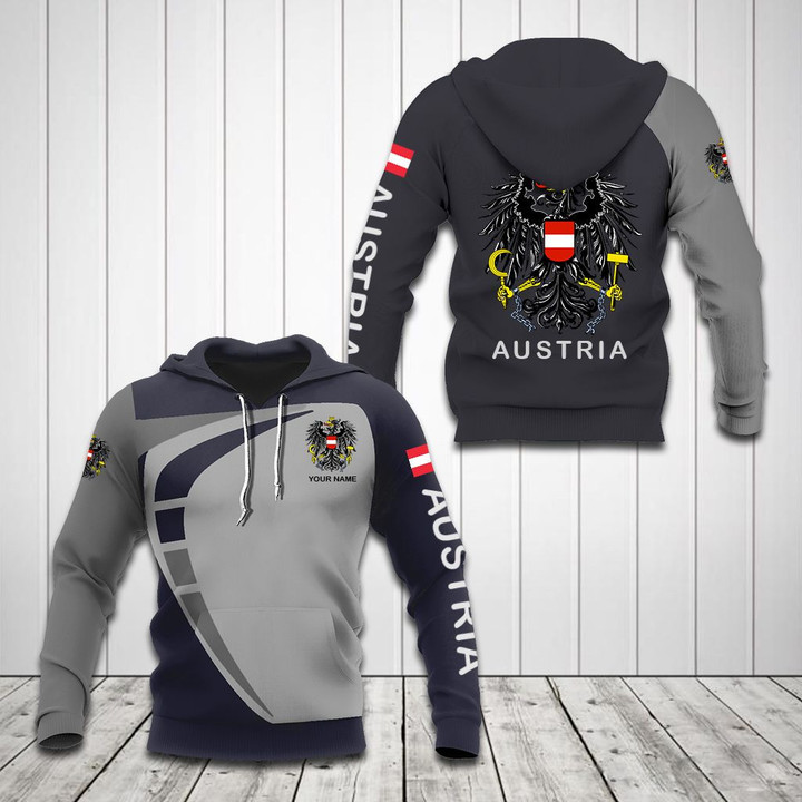 AIO Pride - Customize Austria Coat Of Arms Sport Style Unisex Adult Hoodies