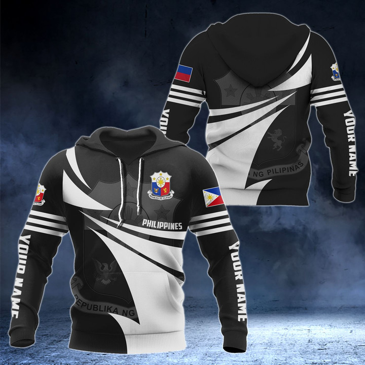 AIO Pride - Customize Philippines Coat Of Arms Style 3D Print Unisex Adult Hoodies