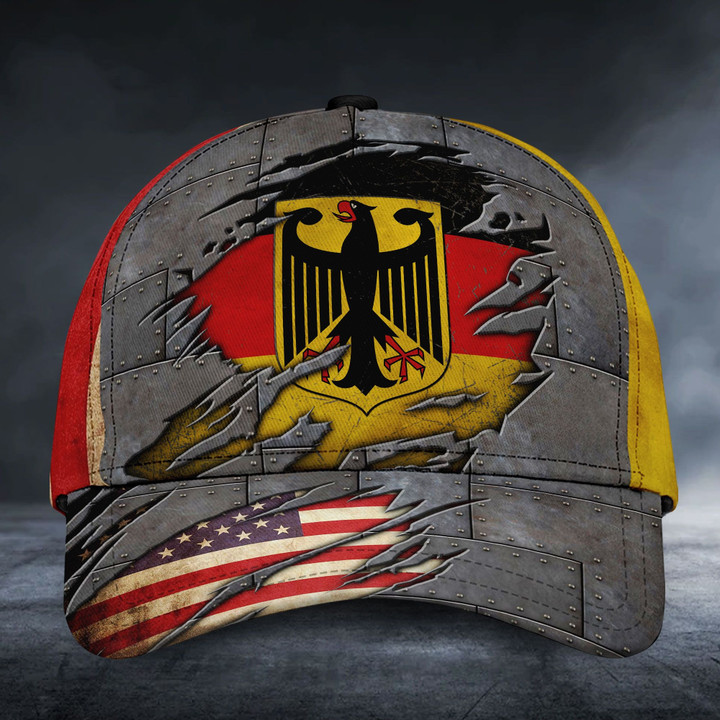 AIO Pride - Germany & American Flags Unisex Cap