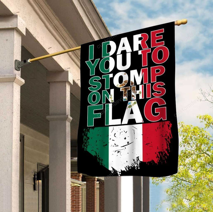 AIO Pride - Mexico - I Dare You To Stomp On This House Flag House Flag