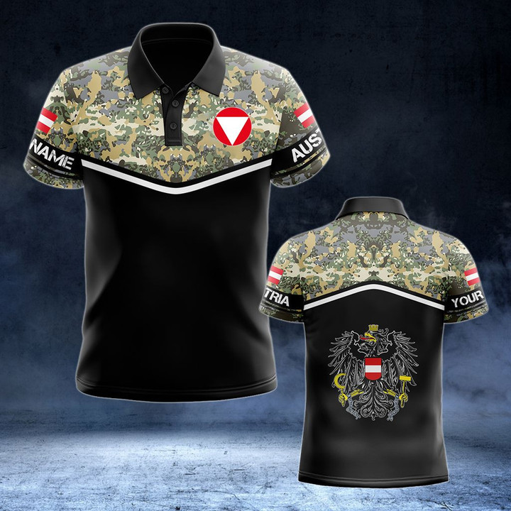 AIO Pride - Custom Name Austrian Army Camo Unisex Adult Shirts