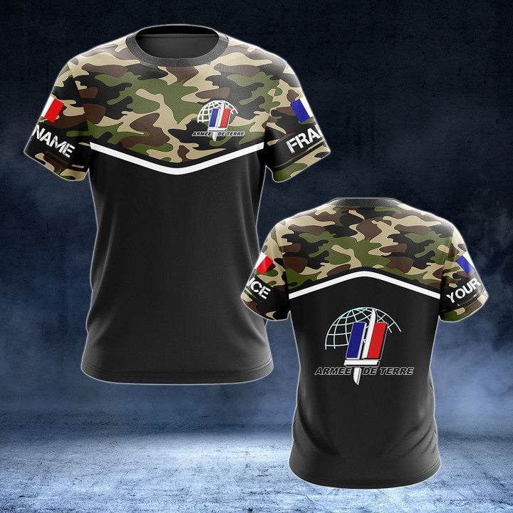 AIO Pride - Custom Name French Army Unisex Adult Shirts