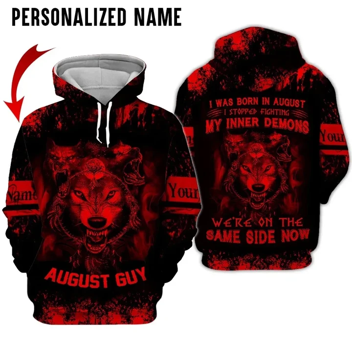 AIO Pride - August Guy Customize Red Wolf Clothes