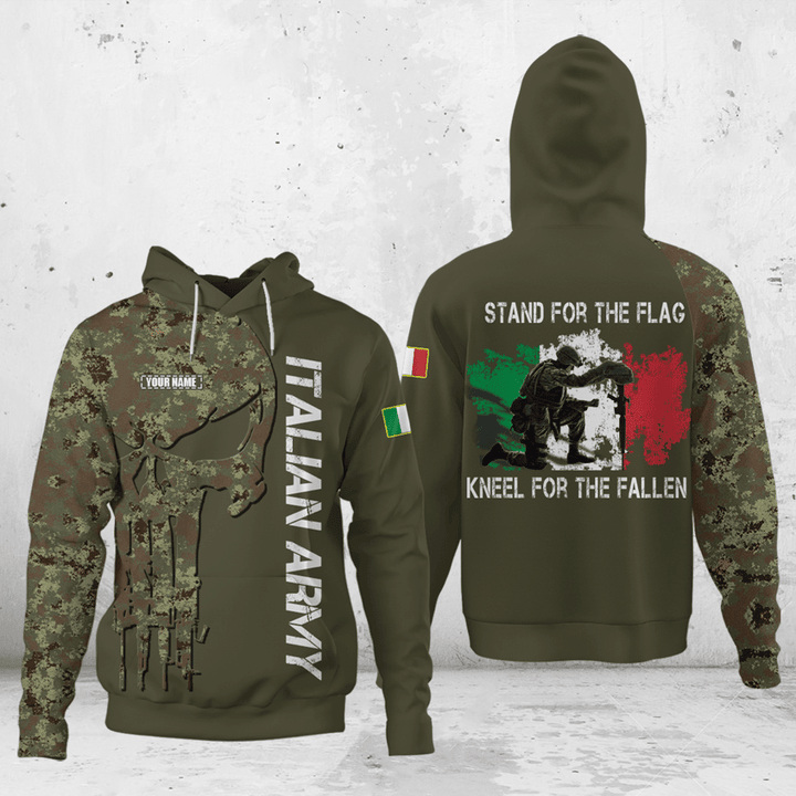 AIO Pride - Italian Army Stand For The Flag Kneel For The Fallen Unisex Adult Shirts