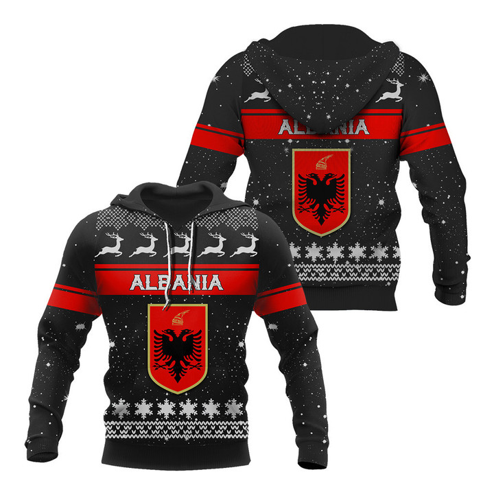AIO Pride - Albania Christmas Black Unisex Adult Shirts