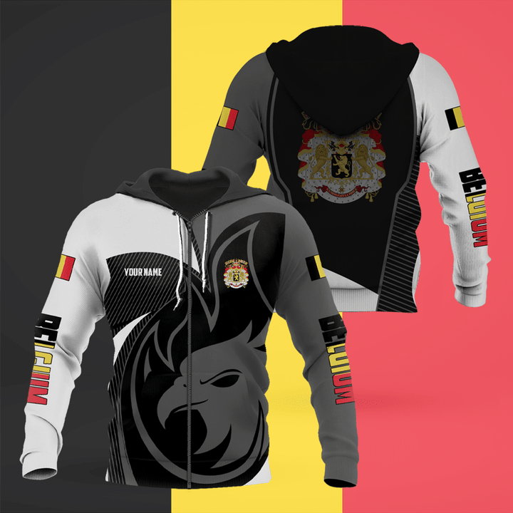 AIO Pride - Customize Belgium Eagle Symbol And Coat Of Arm Shirt