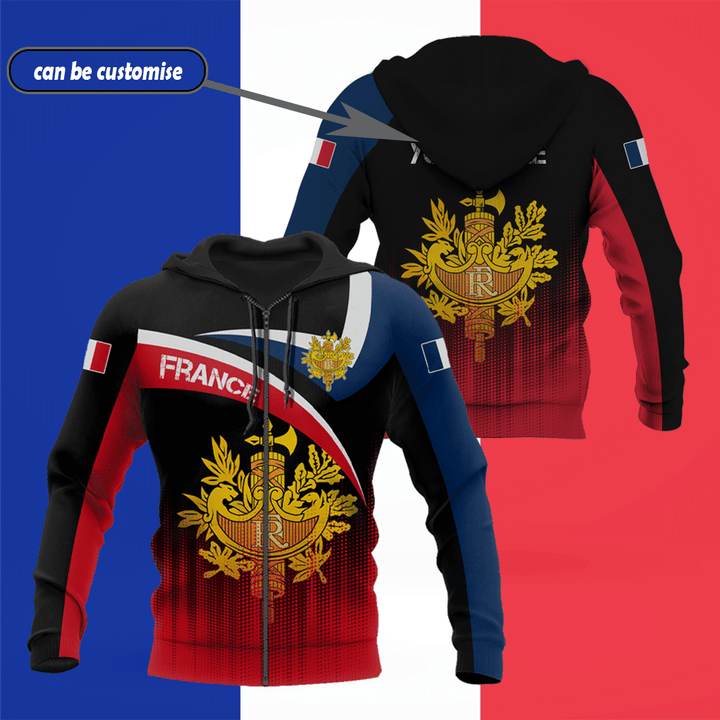 AIO Pride - Customize France Coat Of Arm Popular Unisex Adult Shirts