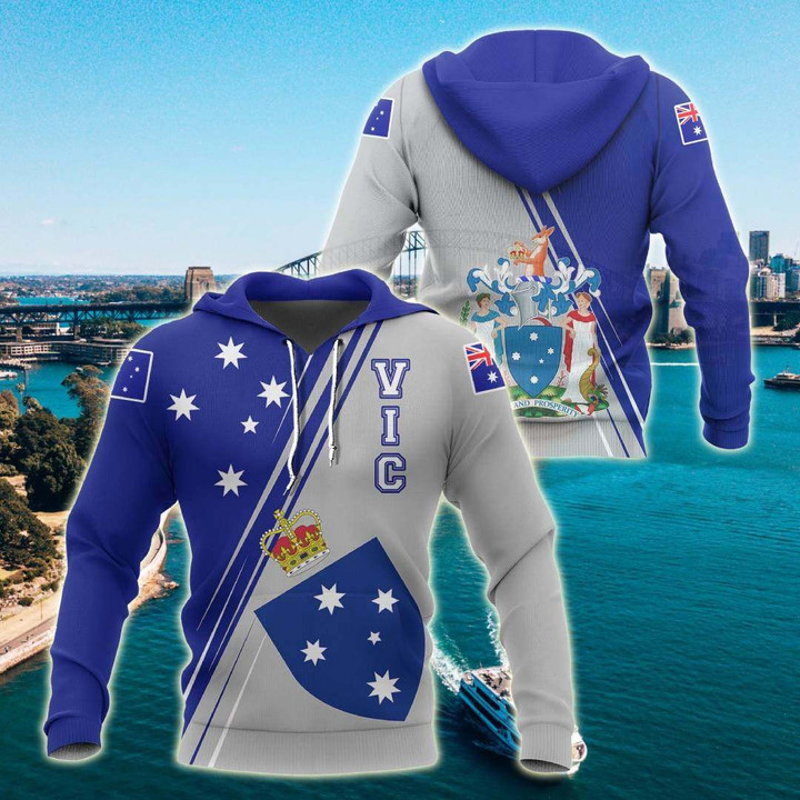 AIO Pride - Australia Victoria Flag  Unisex Adult Hoodies
