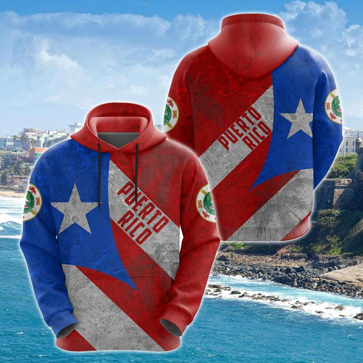 AIO Pride - Puerto Rico Retro Unisex Adult Hoodies