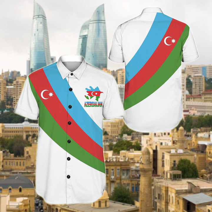 AIO Pride - Azerbaijan Special Flag Hawaiian Shirt