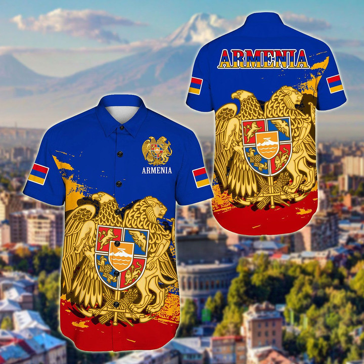 AIO Pride - Armenia Special - Blue Version Hawaiian Shirt
