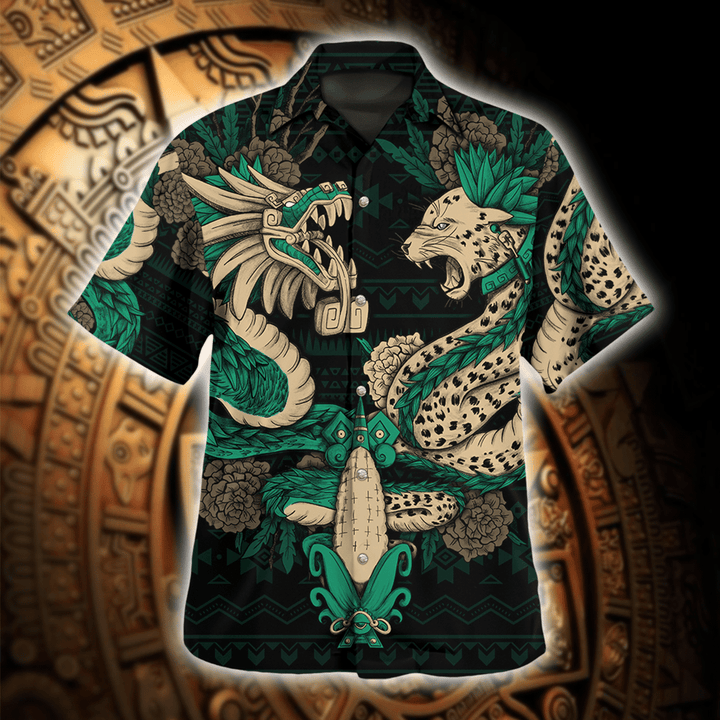 AIO Pride - AM2 Aztec Maya Quetzalcoatl Tezcatlipoca Hawaiian Shirt