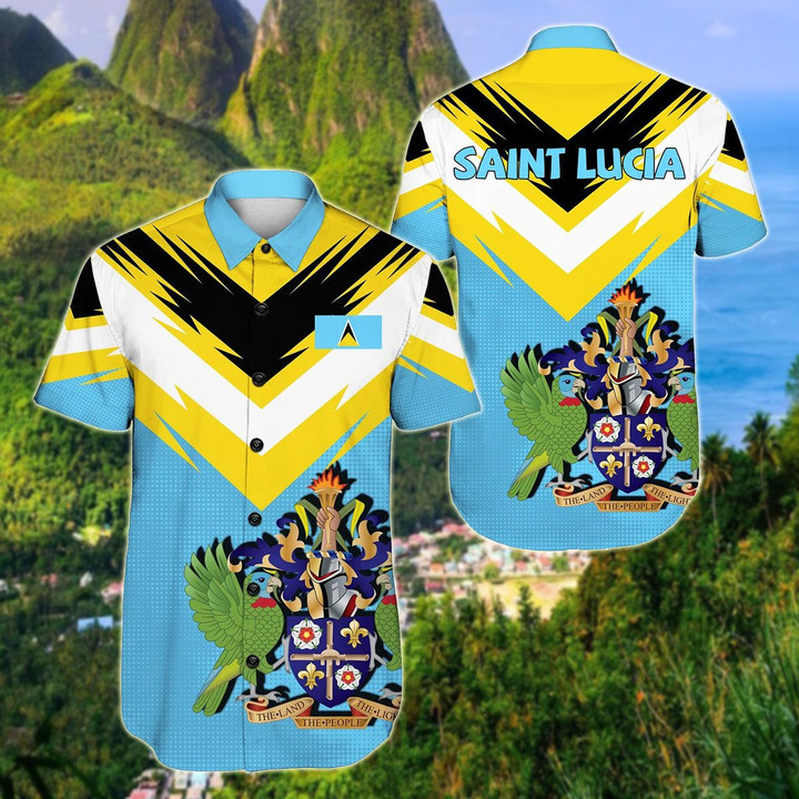 AIO Pride - Saint Lucia New Release Hawaiian Shirt