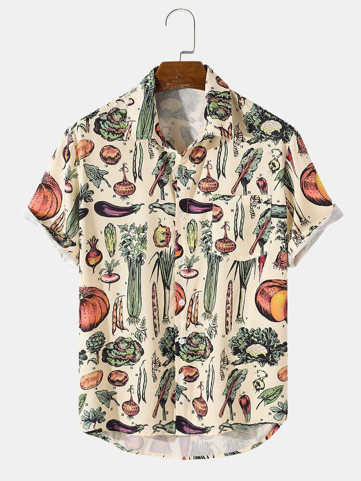 AIO Pride - All Over Vegetable Types Print Hawaiian Shirt