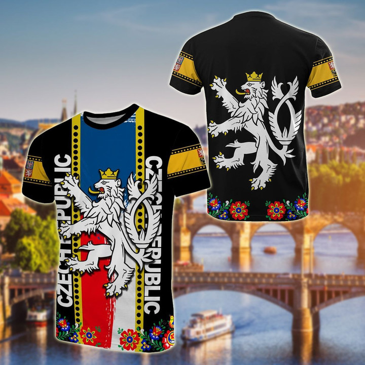 AIO Pride - Czech Republic Folk Style Unisex Adult T-shirt