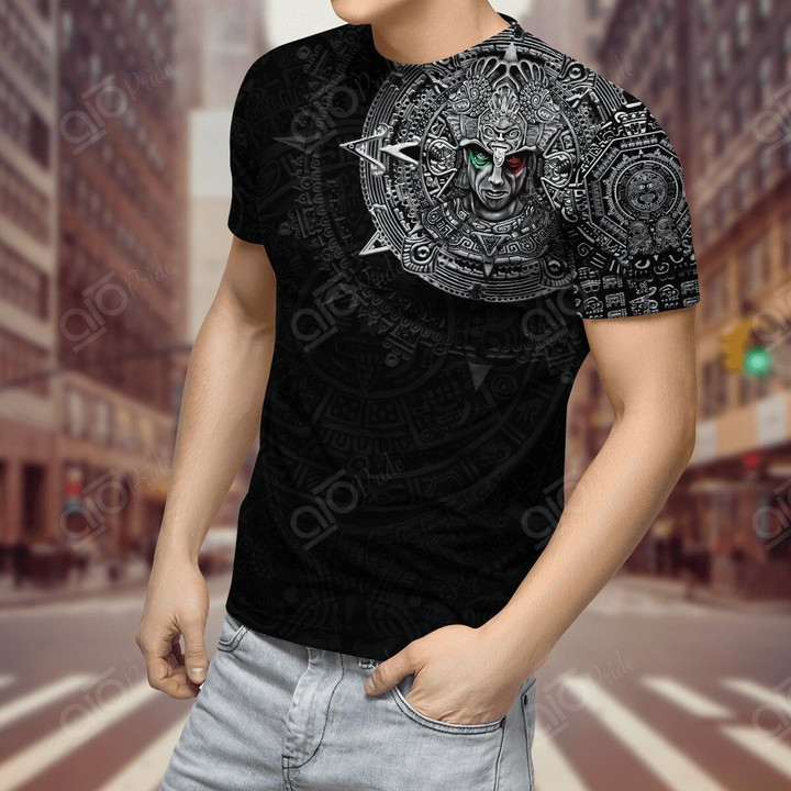 AIO Pride - Aztec Mexico 3D Warrior Unisex Adult T-shirt