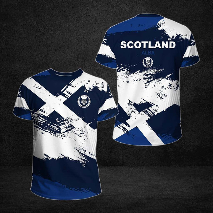 AIO Pride - Scotland Alba Flag Unisex Adult T-shirt