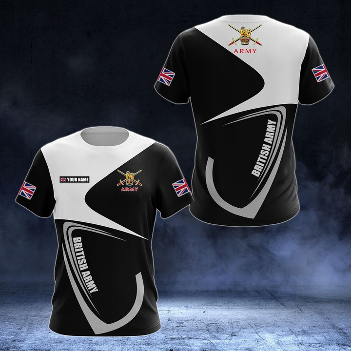 AIO Pride - Customize British Army Symbol & Flag Unisex Adult T-shirt