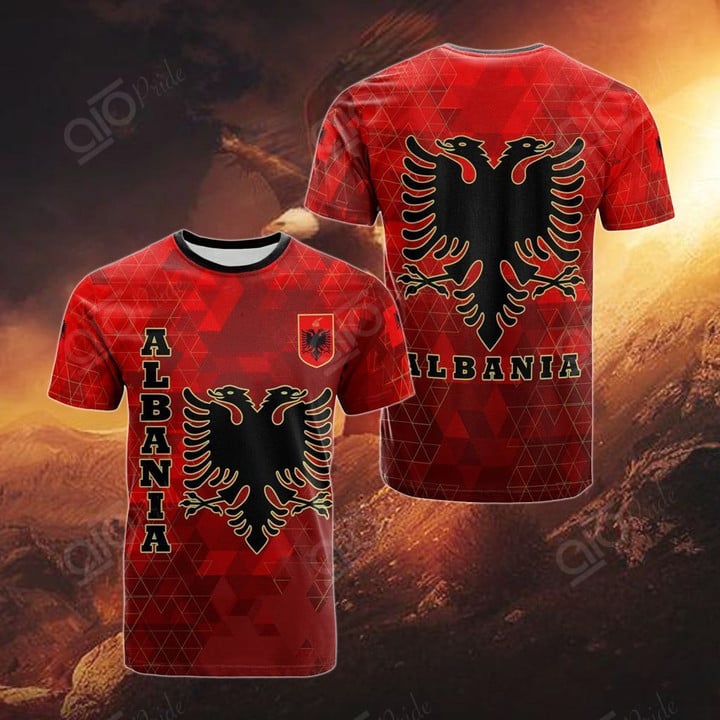 AIO Pride - Albania Polygon Unisex Adult T-shirt