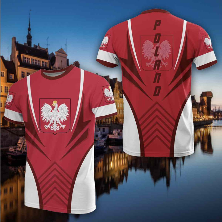 AIO Pride - Poland Coat Of Arms V2 Unisex Adult T-shirt