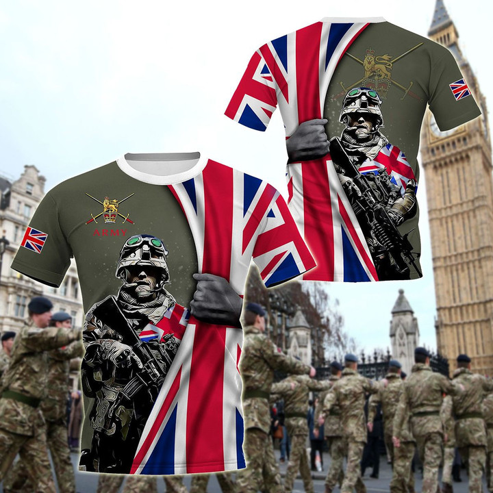 AIO Pride - British Army - Flag Unisex Adult T-shirt