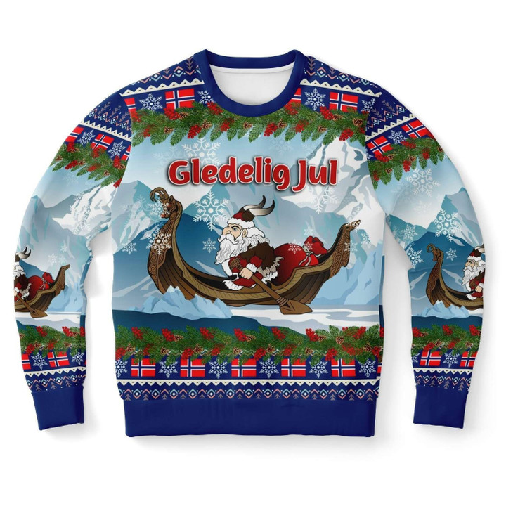 AIO Pride - Norway Santa Viking Is Coming Sweatshirt
