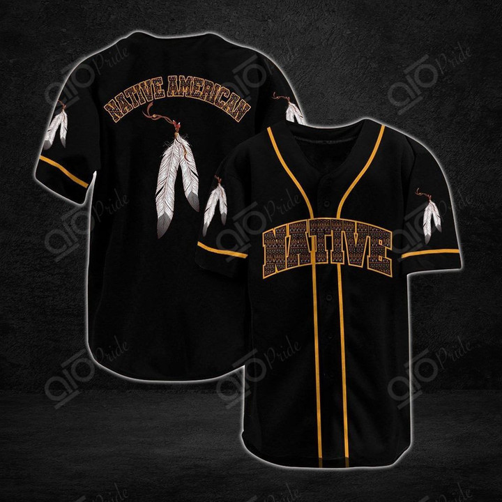 AIO Pride - Native American Pattern Baseball Jersey Shirt
