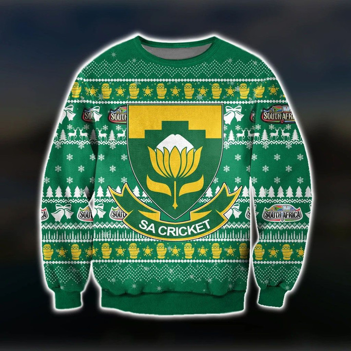 AIO Pride - South Africa Pattern Ugly Christmas Sweatshirt