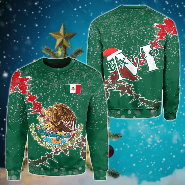 AIO Pride - Mexico Christmas Coat Of Arms X Style Sweatshirt