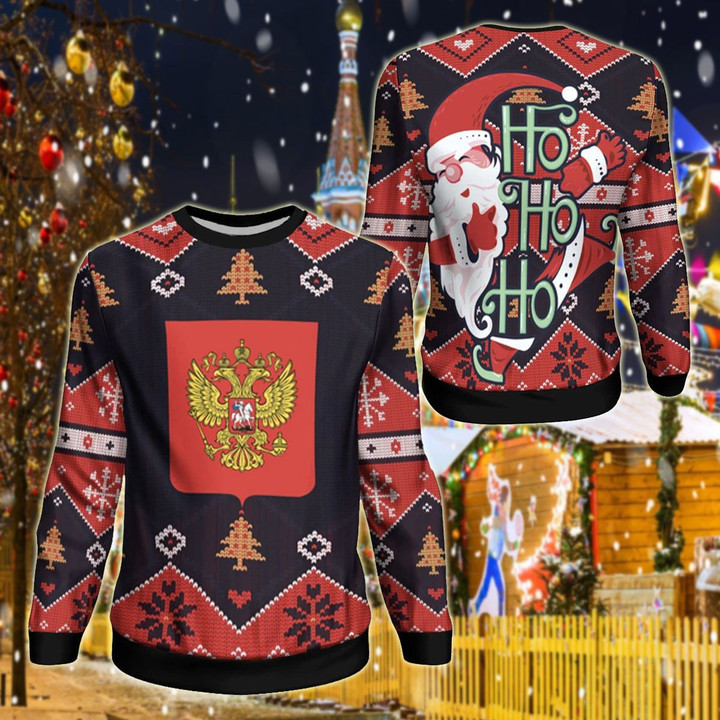 AIO Pride - Russia Christmas - Santa Claus Ho Ho Ho Sweatshirt