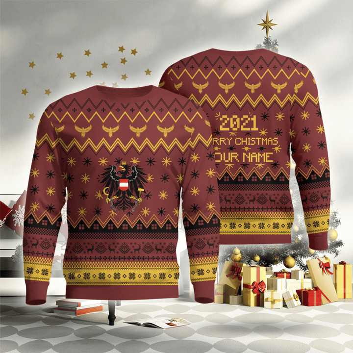 AIO Pride - Customize Austria Merry Christmas Ver 2 Sweatshirt