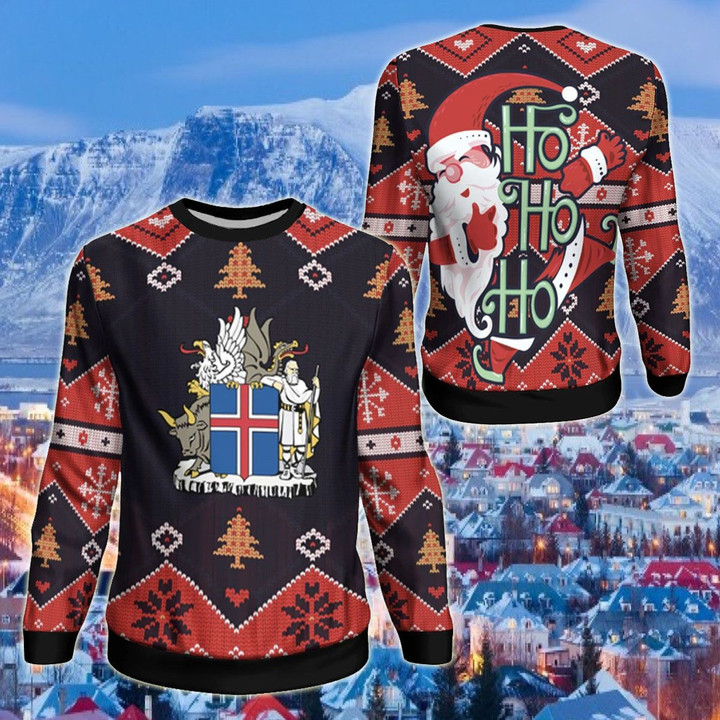 AIO Pride - Iceland Christmas - Santa Claus Ho Ho Ho Sweatshirt