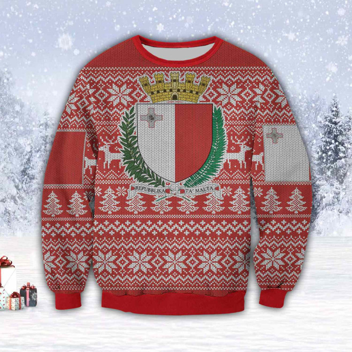 AIO Pride - Malta Ugly Christmas Sweatshirt