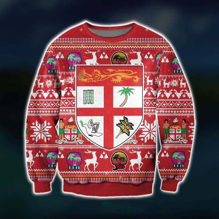 AIO Pride - Fiji Ugly Knitting Pattern Christmas Sweatshirt