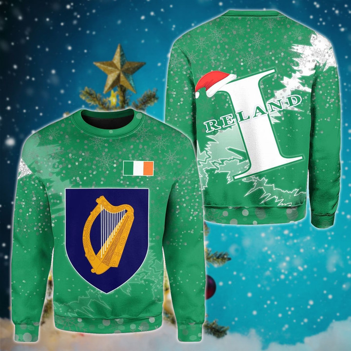 AIO Pride - Ireland Christmas Coat Of Arms X Style Sweatshirt