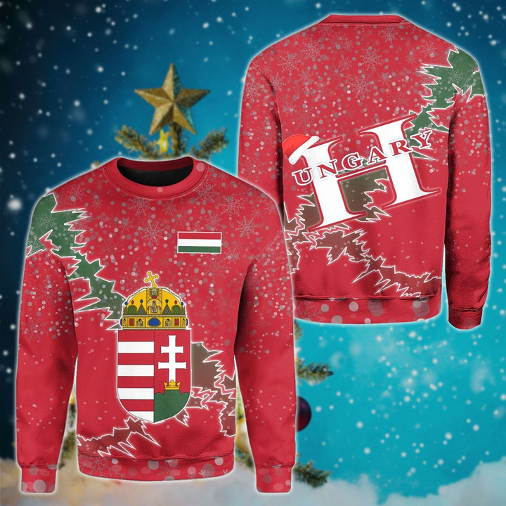 AIO Pride - Hungary Christmas Coat Of Arms X Style Sweatshirt
