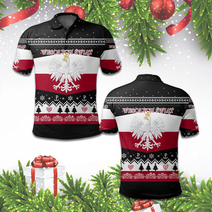 AIO Pride - Poland Christmas Unisex Adult Polo Shirt